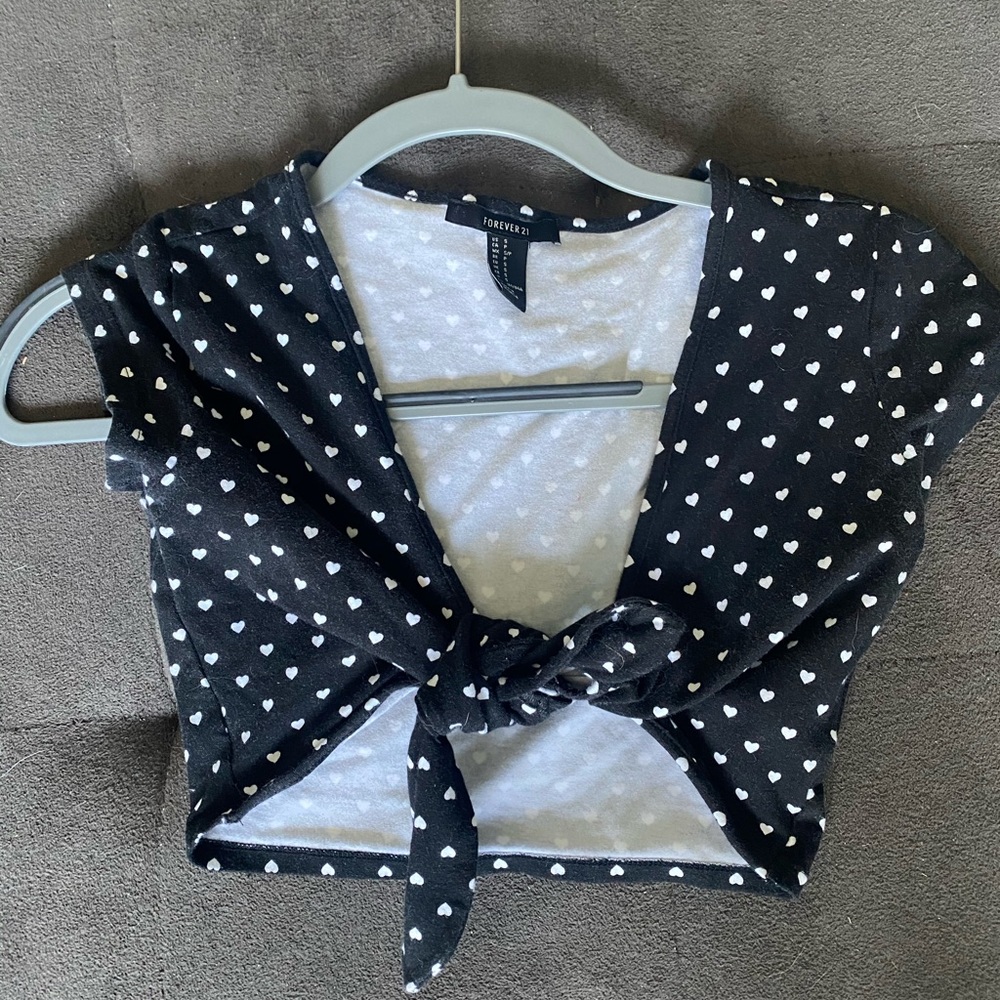 Forever 21 tie crop top